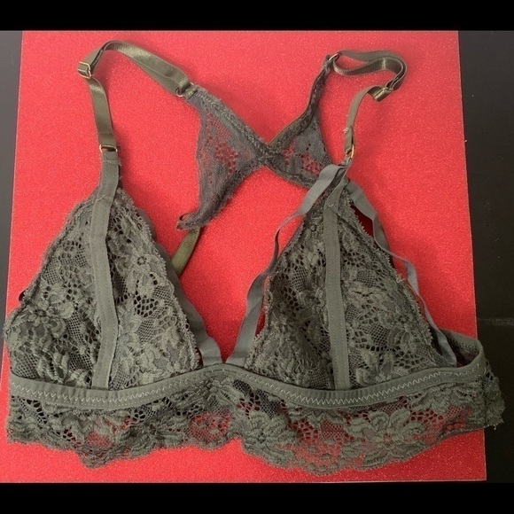 BODY Frosting army green lace bralette preowned - Picture 1 of 4